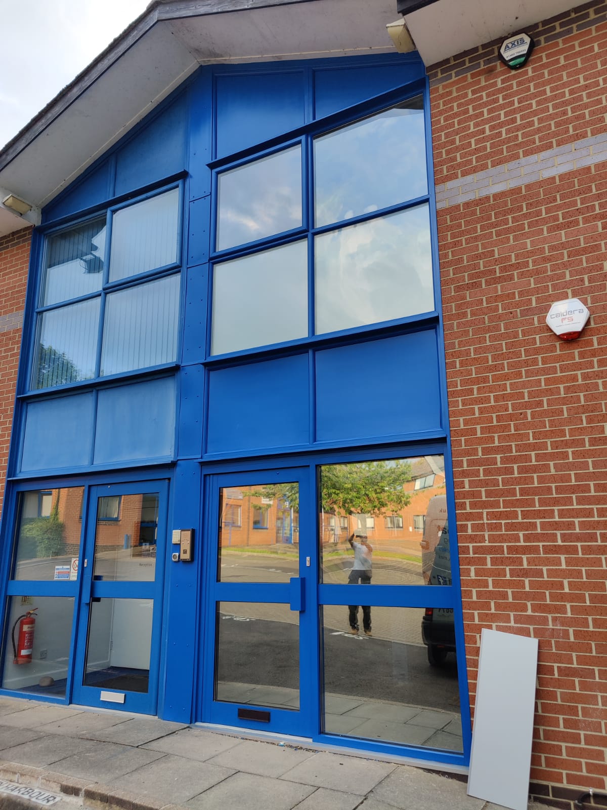 Commercial office facade colour transformation